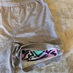 CHUBBIES' Gray Shorts with Vibrant Lining